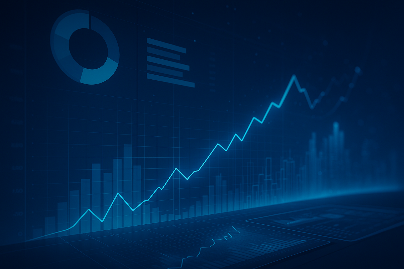 Digital illustration of venture capital investments
